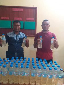 Polres Kepsul Sita Puluhan Botol Berisi Miras