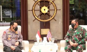 Kapolri dan KSAL Sepakat Tingkatkan Kerjasama Keamanan Perairan Laut