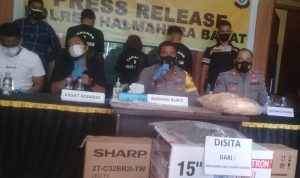 Dua Pelaku Pencurian Barang Emas Dibekuk Polres Halbar