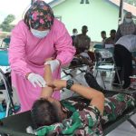 Sambut HUT TNI ke 76, Kodim 1509 Labuha Bhakti Sosial Donor Darah
