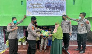 Polda Maluku Utara berbagi sembako ke Panti Asuhan
