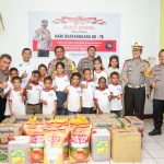Sambut HUT Bhayangkara ke 76, Kapolda Salurkan Sembako di Halmahera Utara