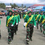 Sambut HUT RI ke 77, Persit KCK Cabang 37 Kodim 1509/Labuha Luncurkan 2 Tim Ikut Lomba Gerak Jalan