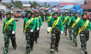 Sambut HUT RI ke 77, Persit KCK Cabang 37 Kodim 1509/Labuha Luncurkan 2 Tim Ikut Lomba Gerak Jalan