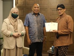 Bupati Halsel Didampingi Ibu Ketua PKK temui Menparekraf RI Bahas Event Festival Marabose