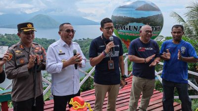 Menparekraf Sandiaga Salahudin Uno  Sebut Pulau Maitara Salah Satu Daya Tarik Wisata Terkuat di Ternate
