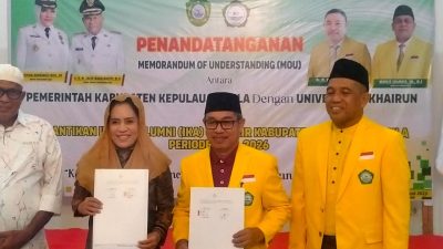 Teken MoU dengan Pemda Kepsul, Ini Harapan Rektor Unkhair 