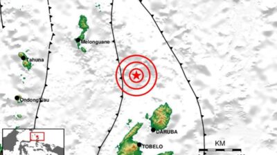 Gempa bumi M 4,3 Guncang Morotai Maluku Utara