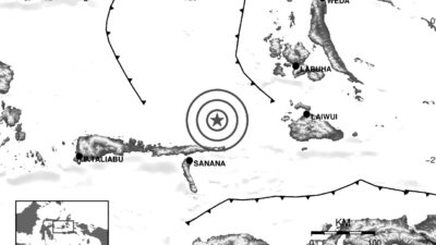 Gempa Bumi M 4,1 kembali Guncang Sanana Maluku Utara, Cek Lokasinya