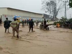 Hujan Deras, Banjir Kepung Kota Weda dan Industri PT.IWIP