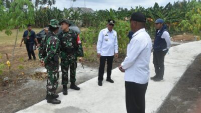 Walikota Ternate dan Forkopimda  Meninjau Sasaran Fisik TMMD Ke-118