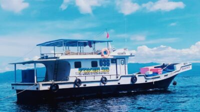 Kapal KM.Mina Maritim 036 terbakar di perairan Halmahera Selatan, Basarnas Lakukan Operasi SAR