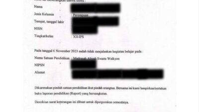 Keluarkan Siswa Sepihak, Kemenag Halsel Diminta Tindak Tegas Kepsek MA Swasta Waikyon Makian