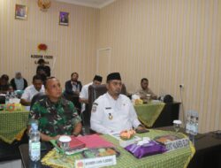 Dandim 1509/Labuha dan Plt Bupati Halsel Ikuti Rapat Paripurna TMMD Ke 44 Secara Daring