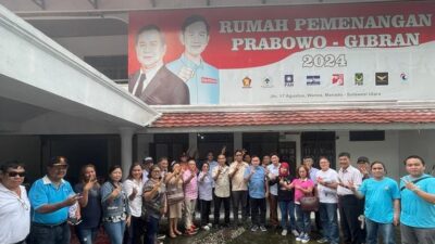 Gelar Konsolidasi Badan Relawan se Sulut, Jenderal Mamahit: Prabowo-Gibran Menang Satu Putaran