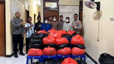 Polisi Amankan Ratusan Kantong Miras di Halmahera
