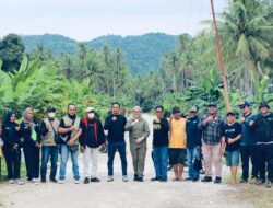 Plt Kadis PUPR Malut dan Ahli dari Unkhair Tinjau Progres Pekerjaan Jembatan di Obi