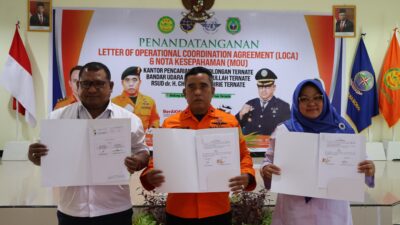 Basarnas, Bandara Sultan Babullah dan RSUD Chasan Boesorie Ternate Jalin Kerjasama