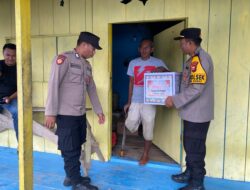 Ramadhan Berkah, Polsek Bacan Barat Salurkan Bantuan Sembako ke Masyarakat