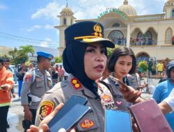 Kapolres Ternate Terjunkan Personel dan Mobil Water Canon Padamkan Api Kebakaran Kota Baru