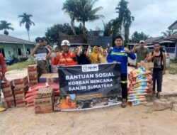 Respons Cepat Bencana, NHM Salurkan Bantuan Sosial bagi Pengungsi di Sumatera Utara