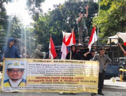 Geruduk Gedung KPK dan Kejagung, SKAK Malut Minta Bongkar Dugaan Mafia Proyek di BPJN Malut