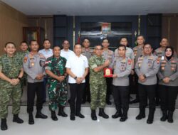 Kapolda Malut dan PJU Perkuat Sinergi TNI-Polri Melalui Silaturahmi ke Korem 152/Baabullah